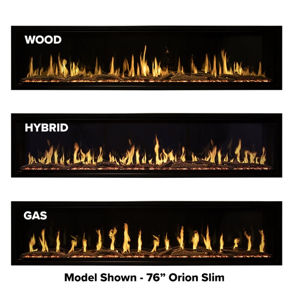 Orion Multi Linear Heliovision Fireplace | 52"- 120"