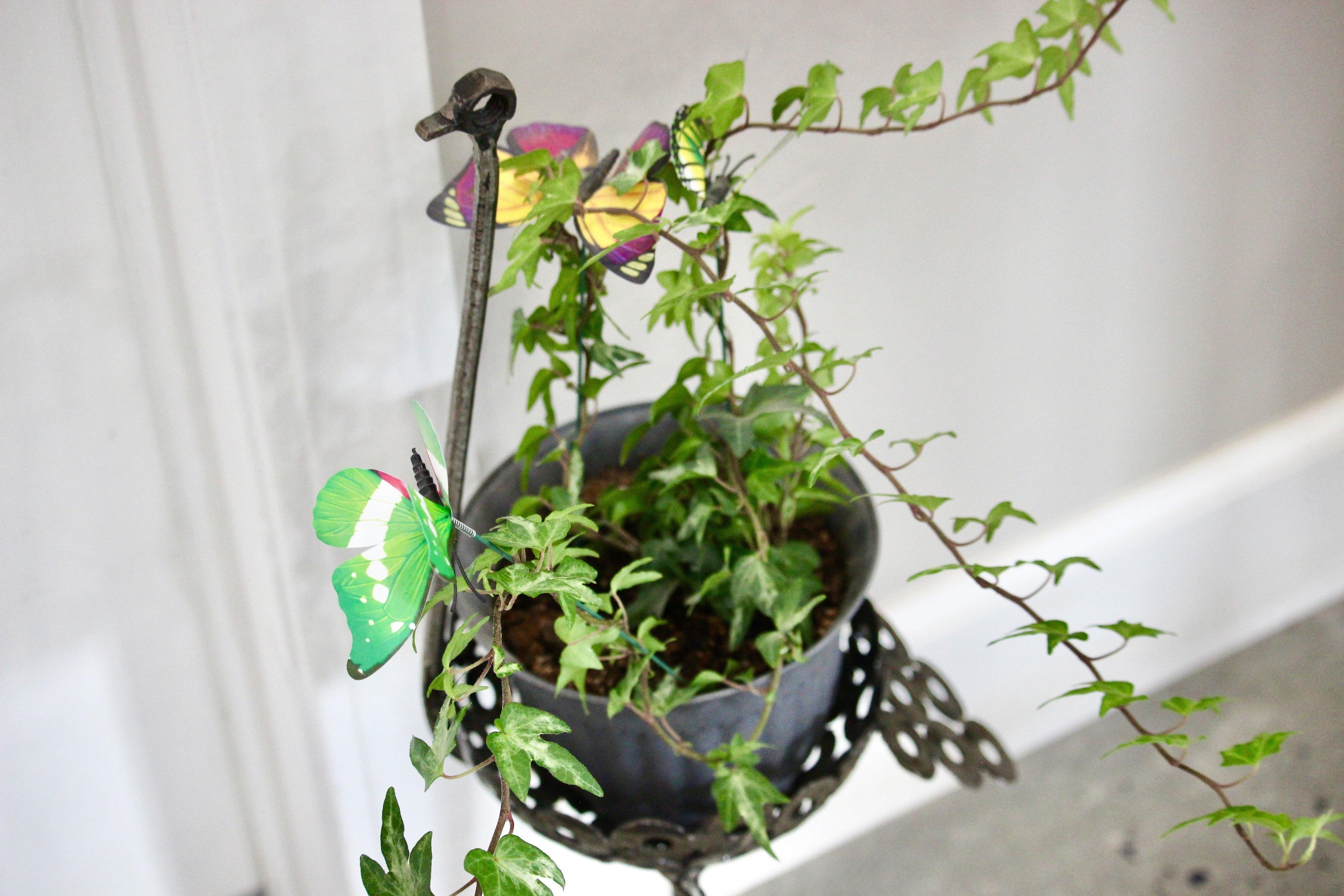 Recycled Metal Ostrich Bowl