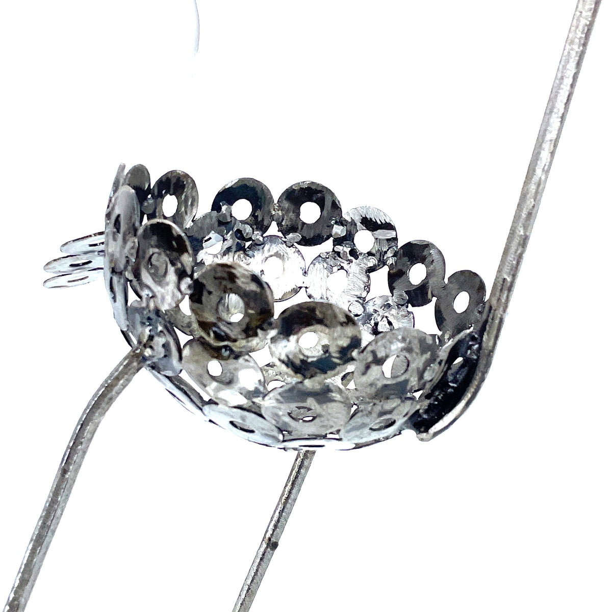 Recycled Metal Ostrich Bowl