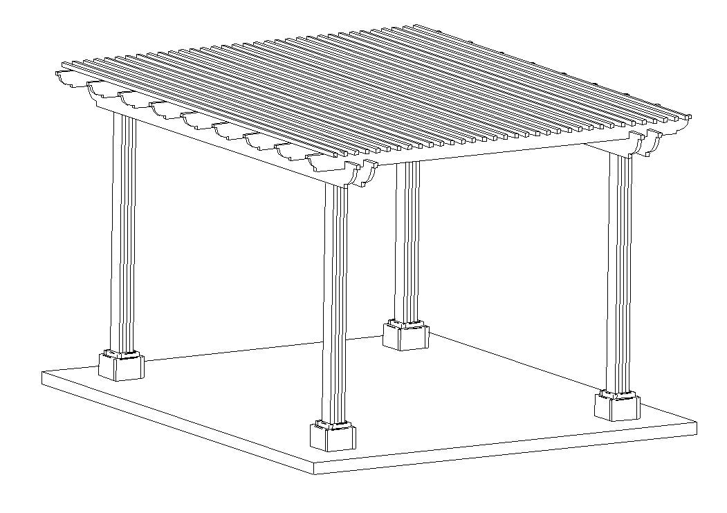 Outback Wood Pergola
