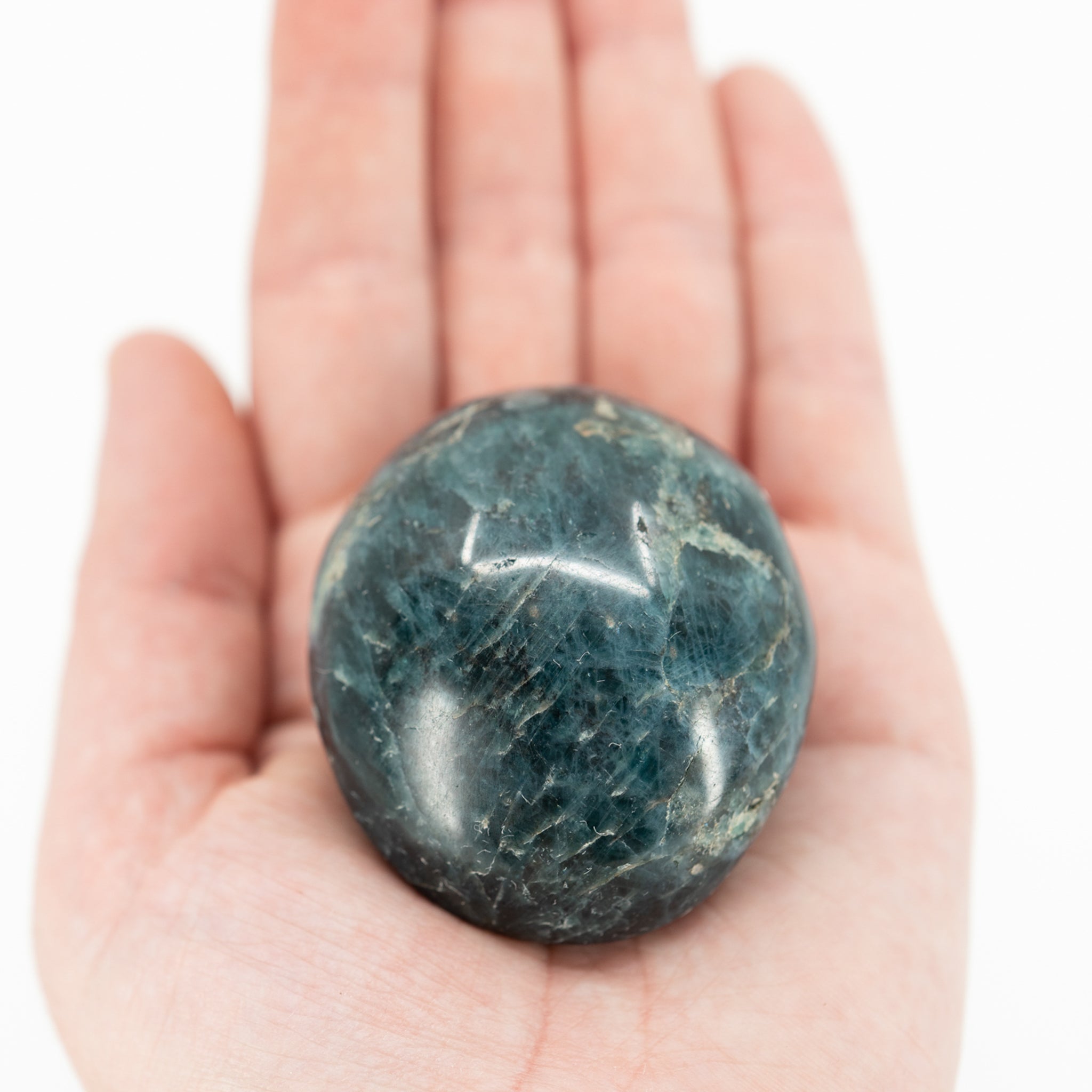 Blue Apatite Palm Stone