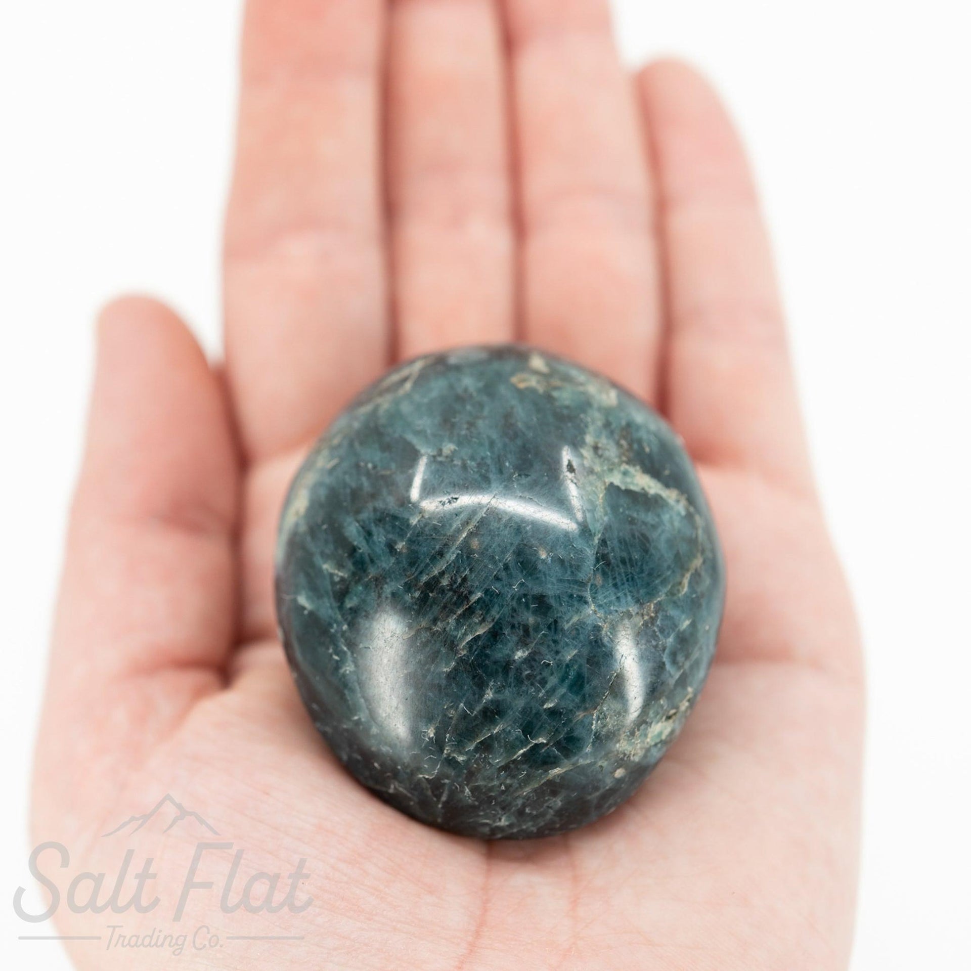 Blue Apatite Palm Stone