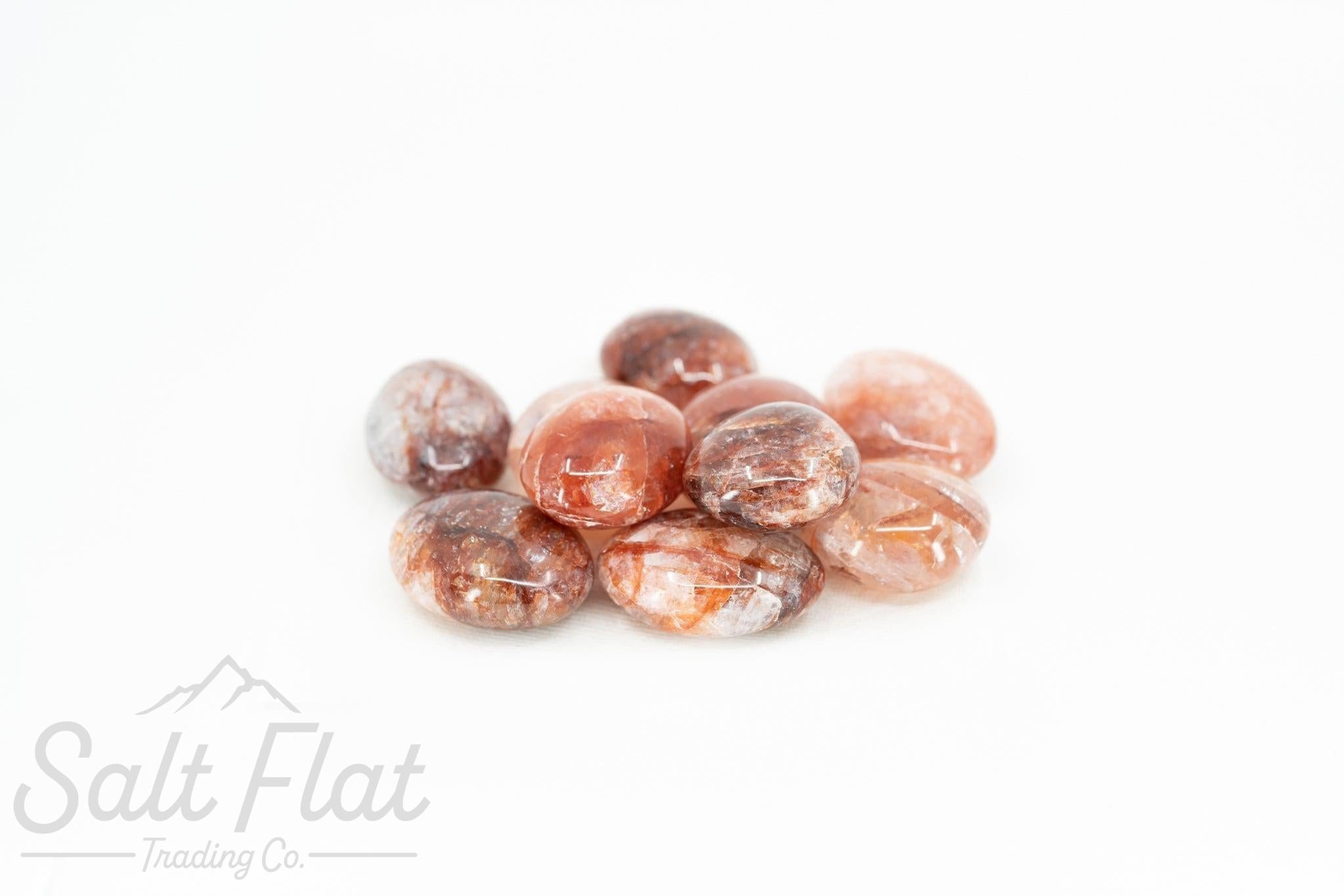 Red Hematoid Palm Stone