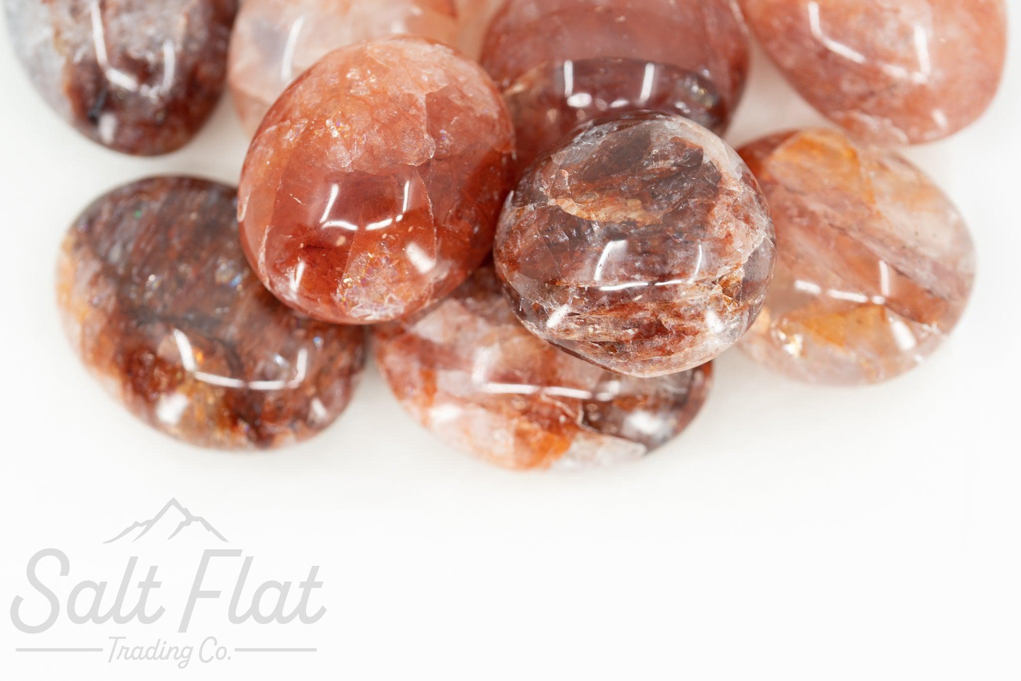 Red Hematoid Palm Stone