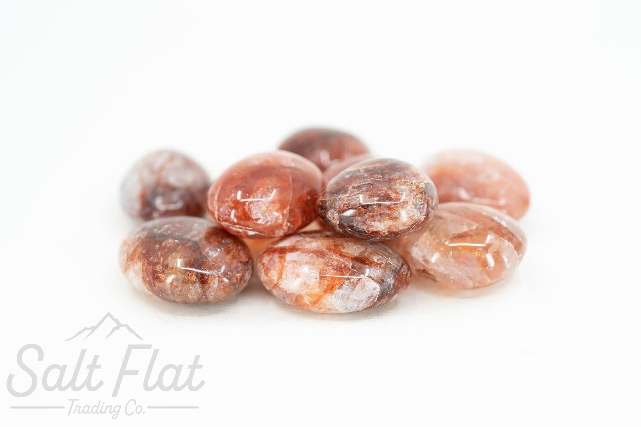 Red Hematoid Palm Stone