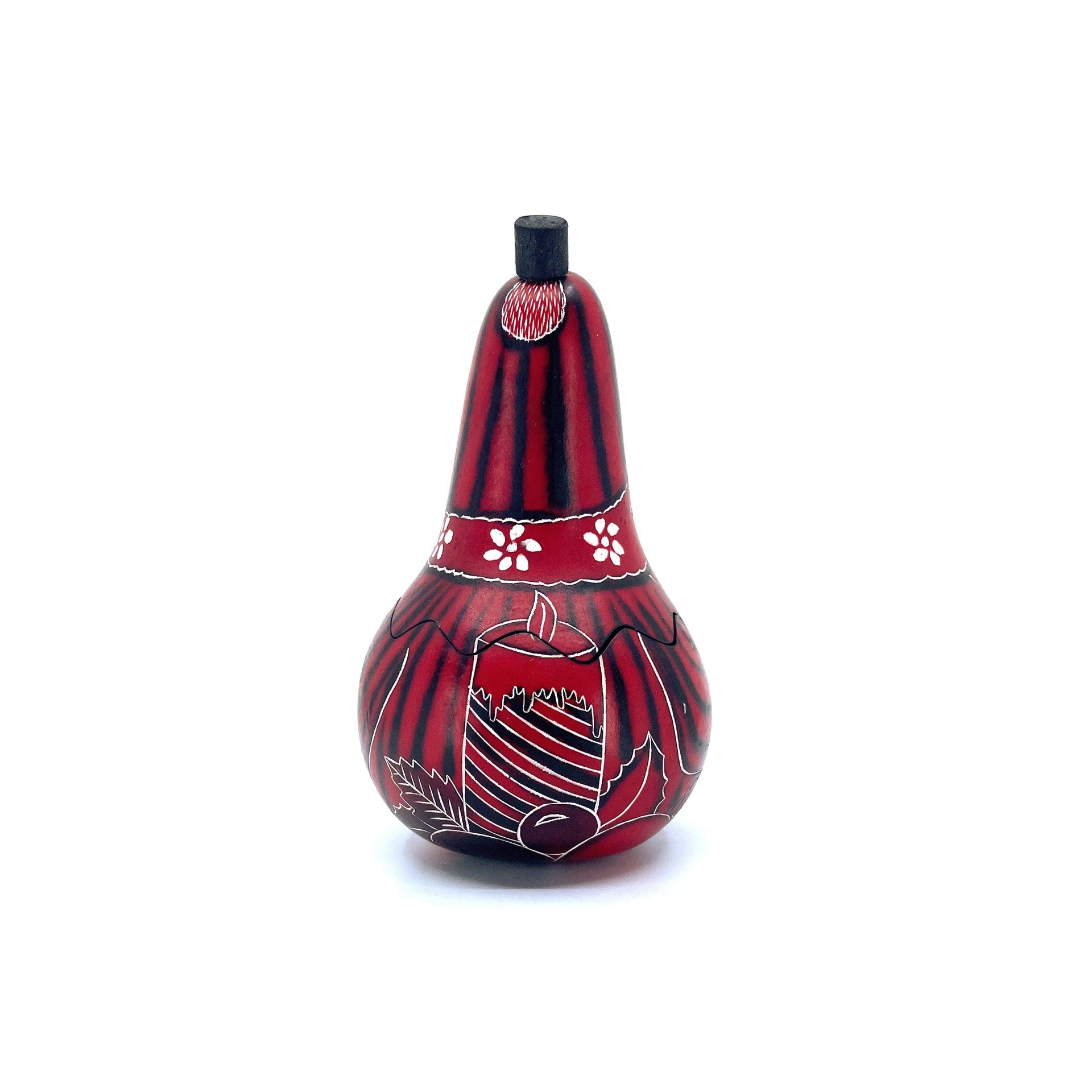 Petite Santa Gourd Box