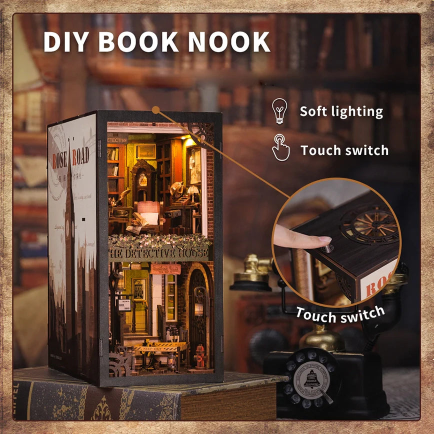 DIY Miniature House Book Nook Kit