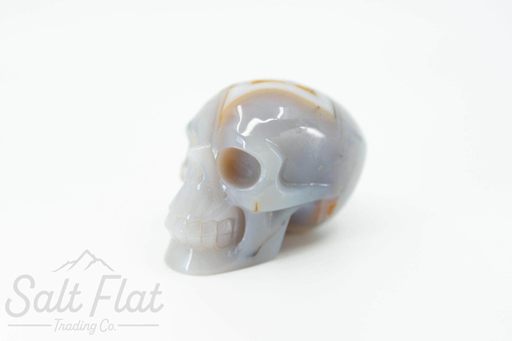 Calavera de cristal de 4" con caja