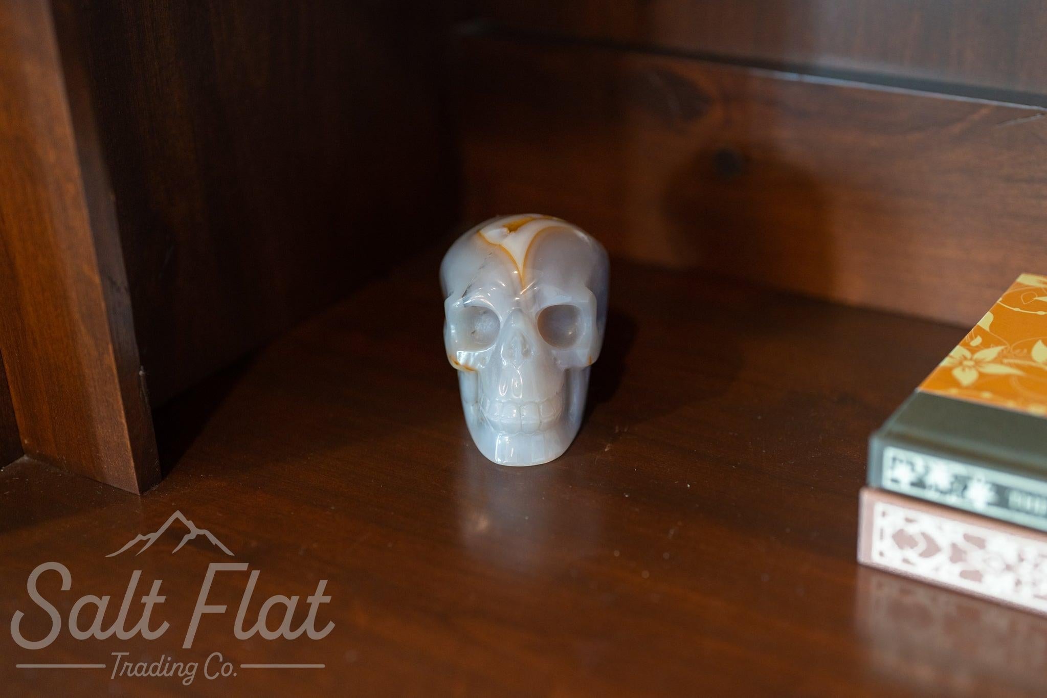 Calavera de cristal de 4" con caja