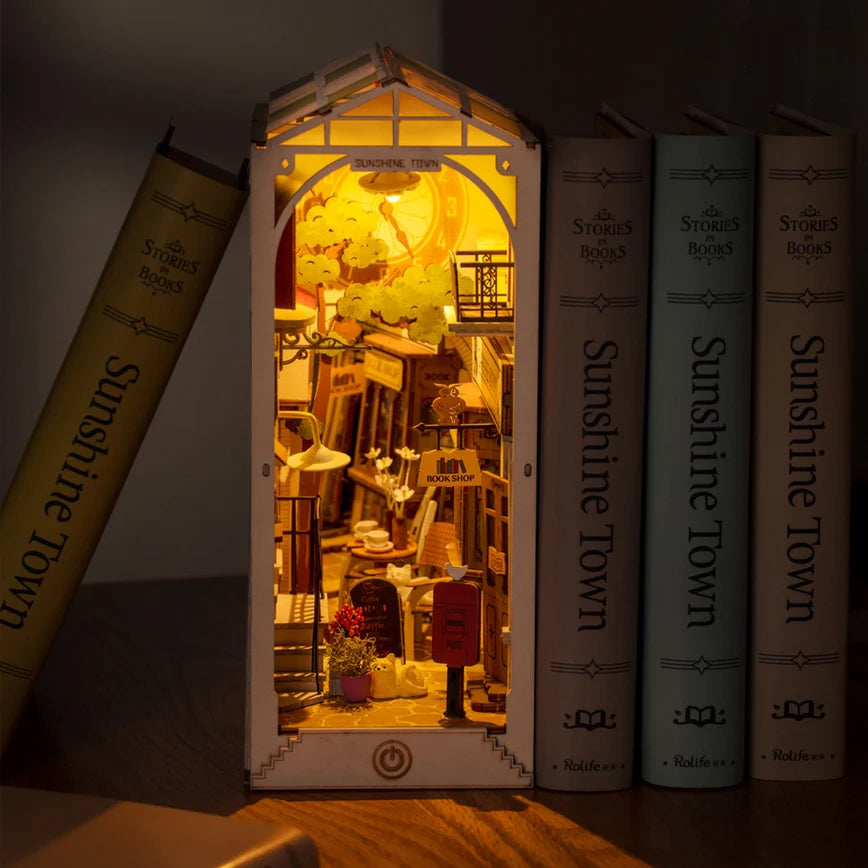 DIY Miniature House Book Nook Kit