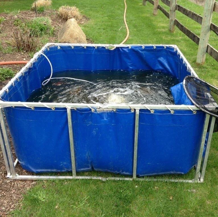 collapsible fish holding tanks MOGUOBIN Canvas Pond,Above Ground Pond,Above Ground Ponds for Fish Collapsible Fish Tank - 500