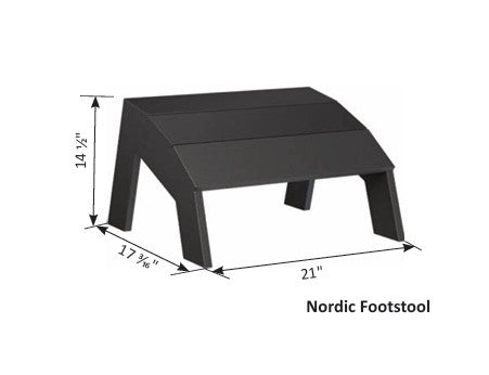 Nordic Adirondack Footstool