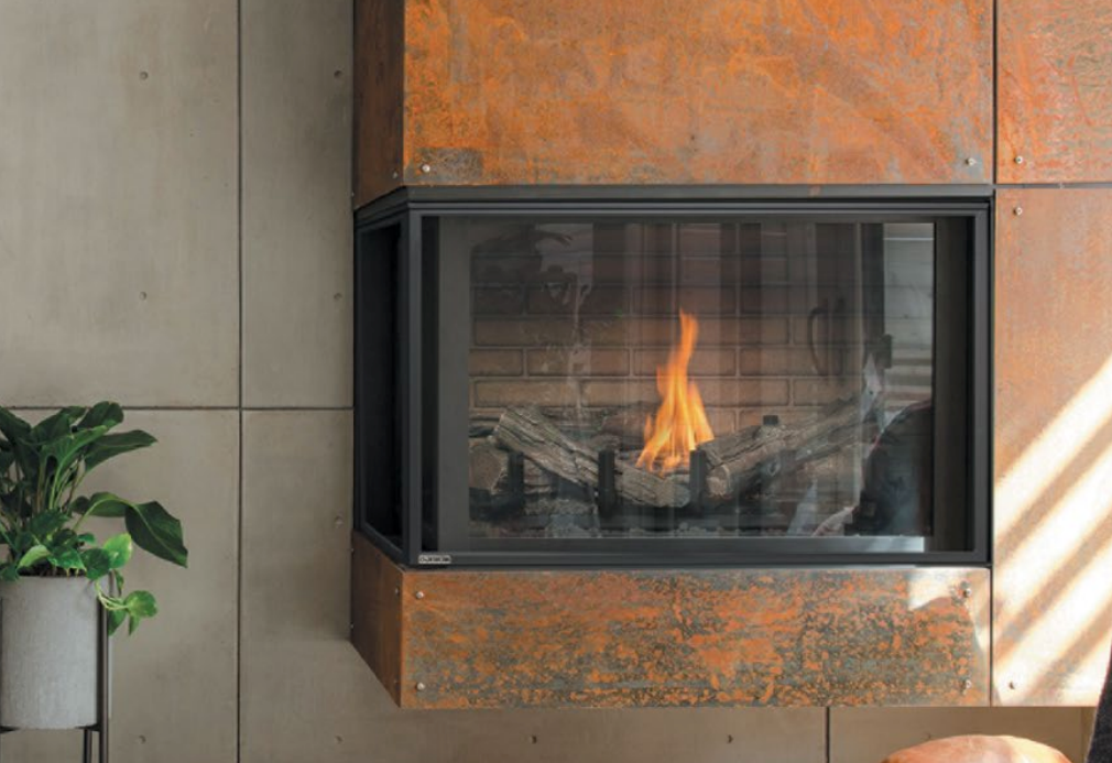 Divine Multi Sided Fireplace | See Through, Pier, Bay and Corner
