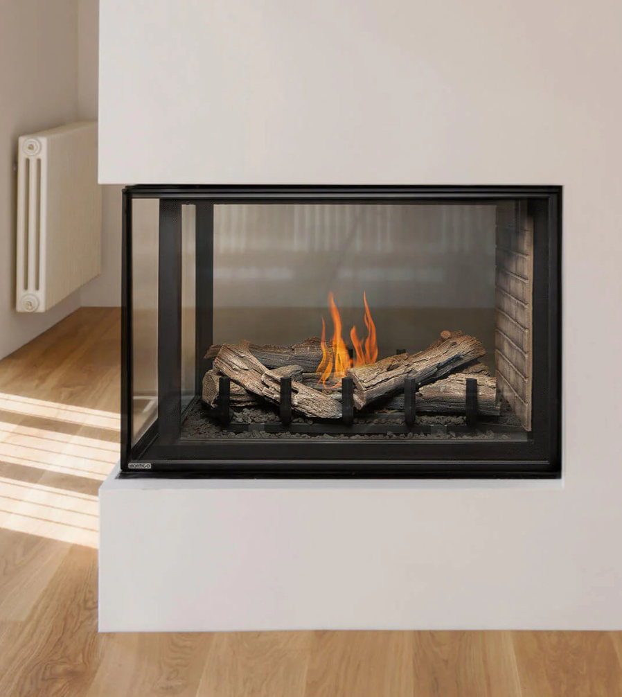 Divine Multi Sided Fireplace | See Through, Pier, Bay and Corner