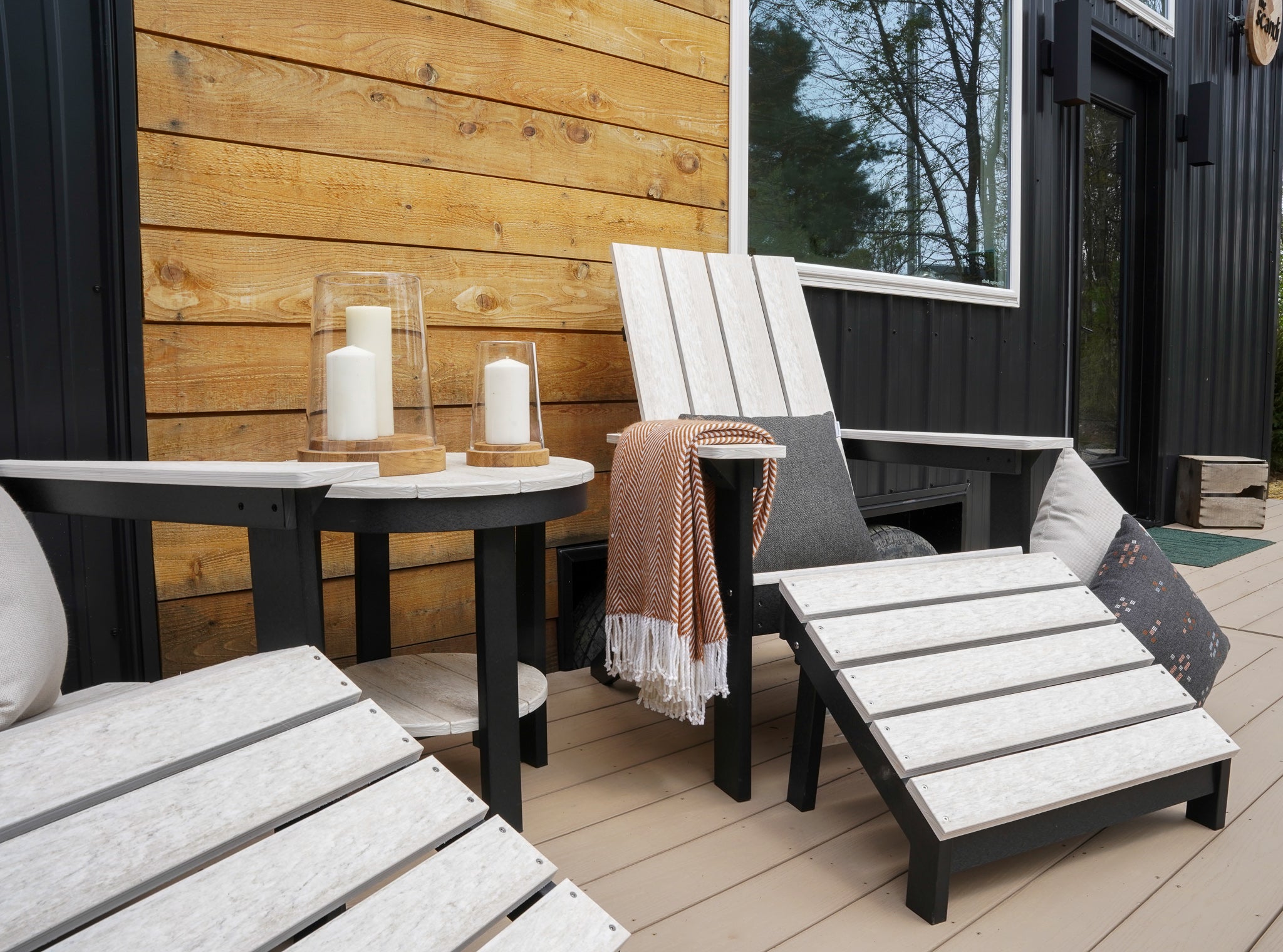 Mayhew Adirondack Folding Footstool