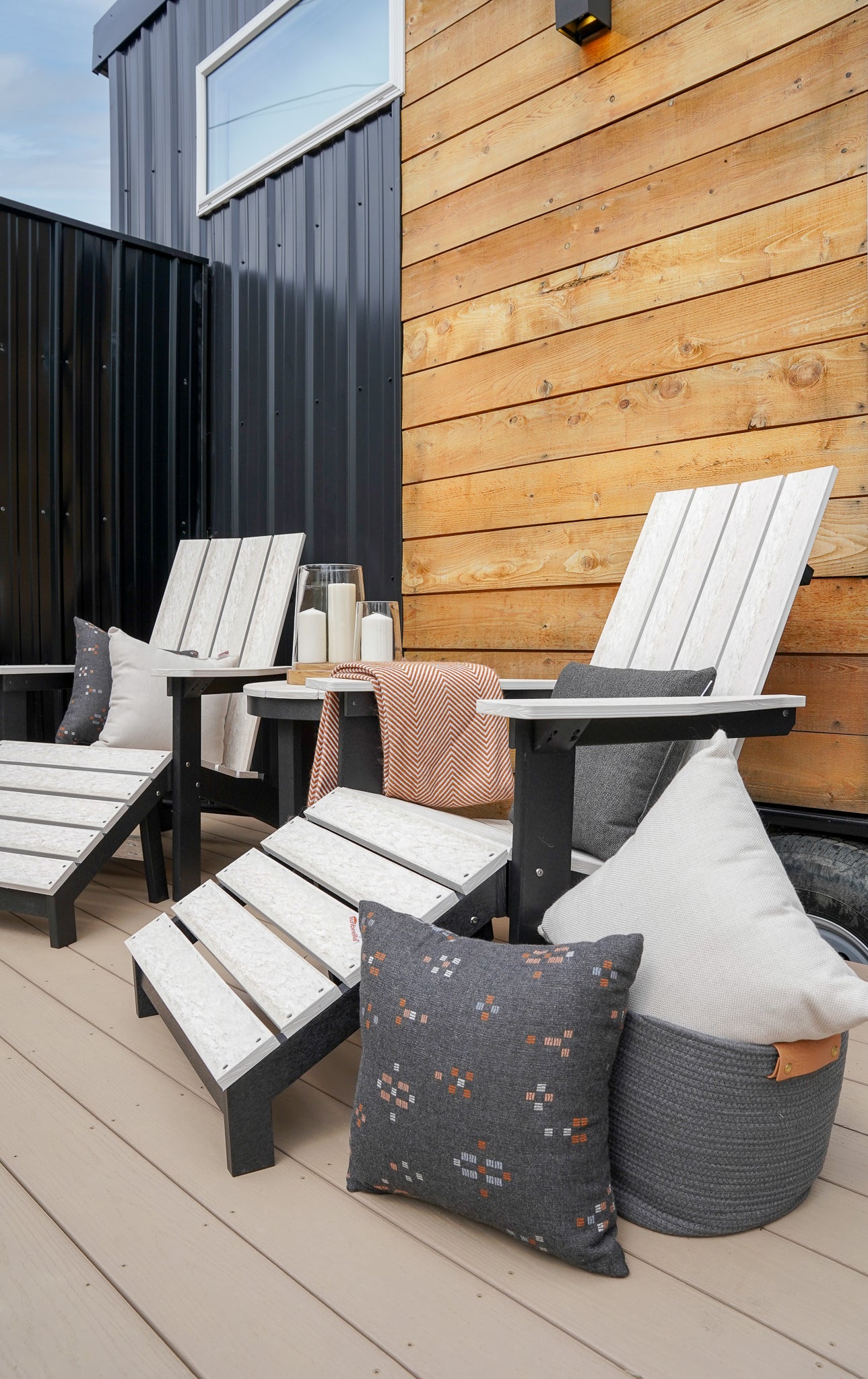 Mayhew Adirondack Folding Footstool