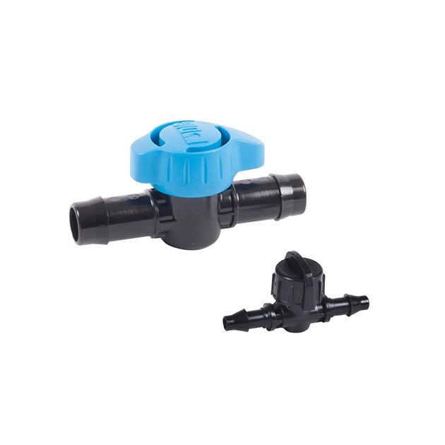 In-Line Shut-Off Valve with Barbed Inlet & Outlet - .700 & 1/4"