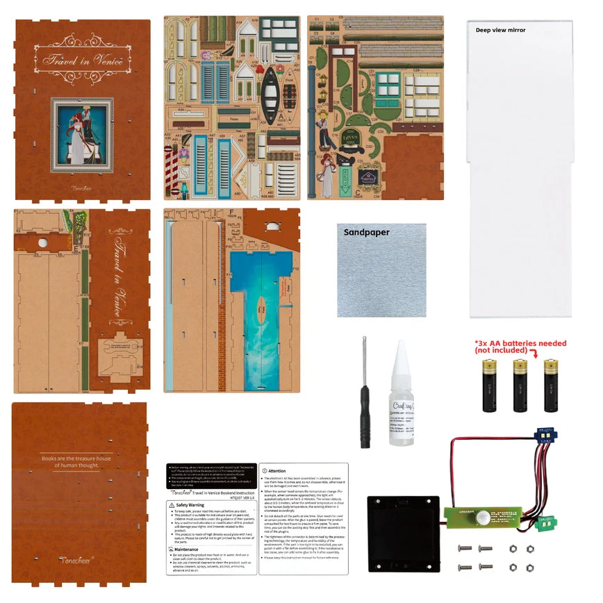 DIY Miniature House Book Nook Kit