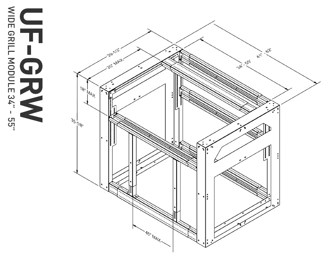 Wide Grill Module 34”-55”