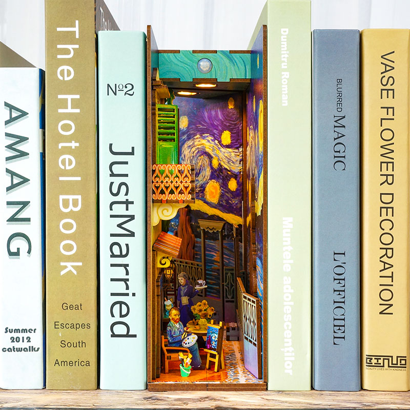 DIY Miniature House Book Nook Kit