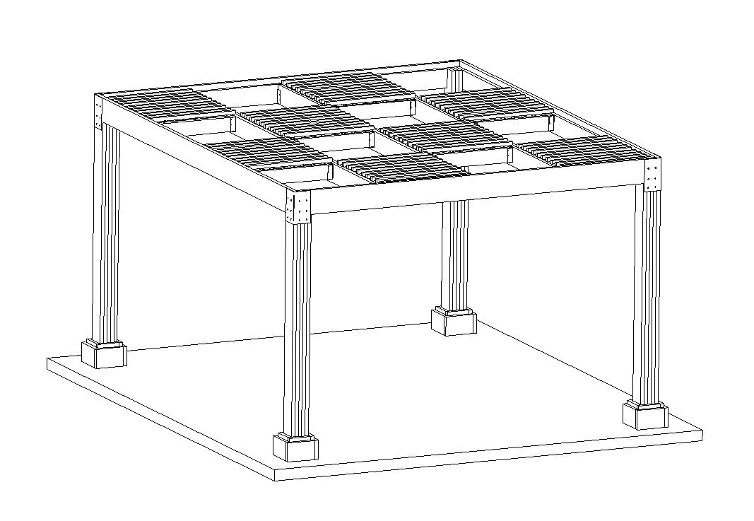 Vineyard Wood Pergola