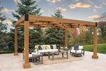 Pérgola de madera de viñedo