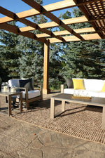 Pérgola de madera de viñedo