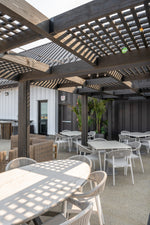 Pérgola de madera de viñedo