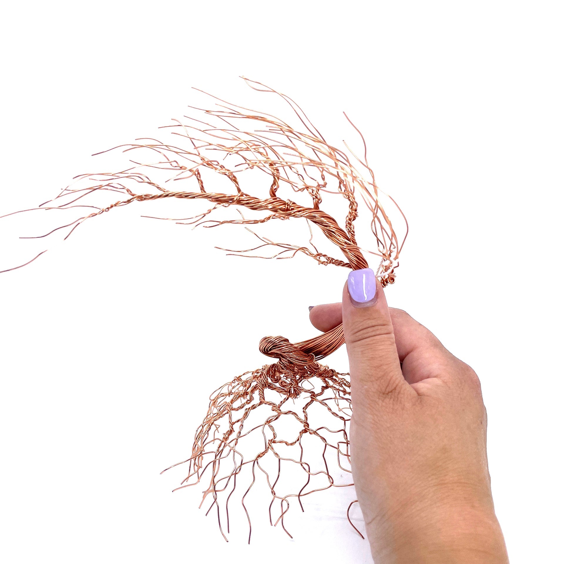 Large Windswept Wire Tree Sculpture