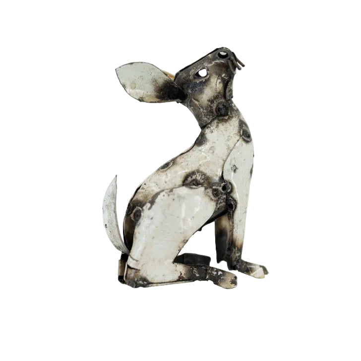 White Recycled Oil Drum Rabbit