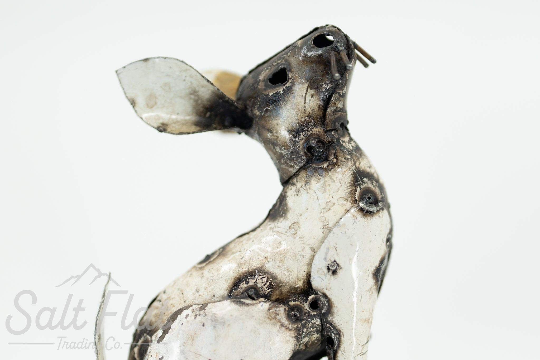 White Recycled Oil Drum Rabbit