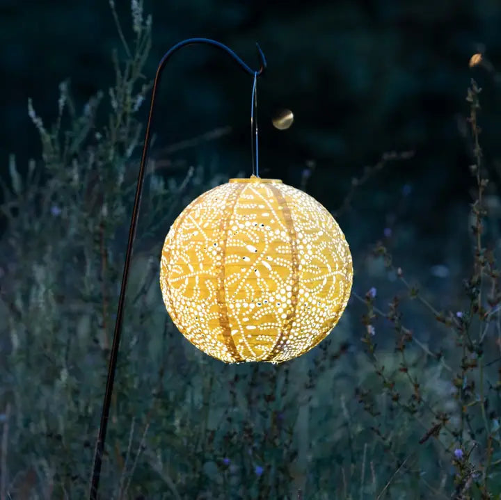 Farol solar Stella Monstera de 30 cm (12") - Porcelana