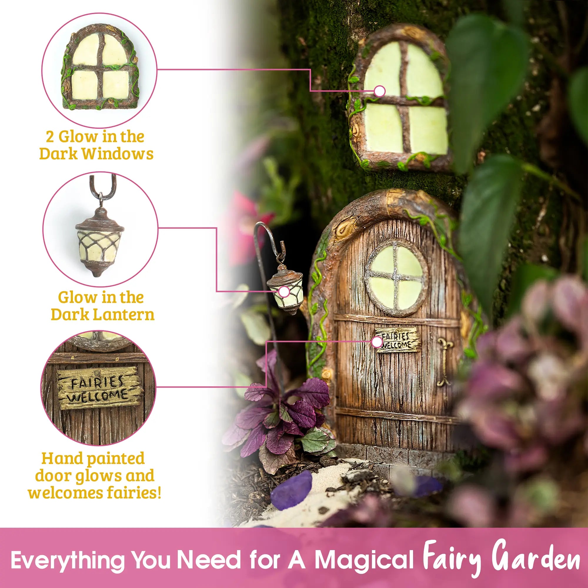 Fairy Door & Windows– Glow In The Dark