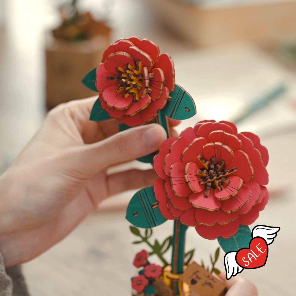 3D Wooden Flower Puzzles