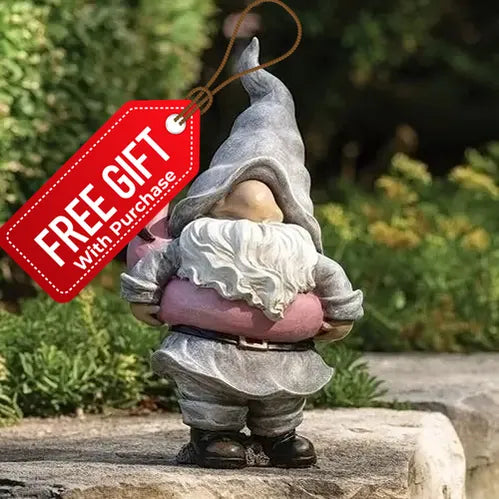 Summer Gnome with Flamingo Floaty Statue