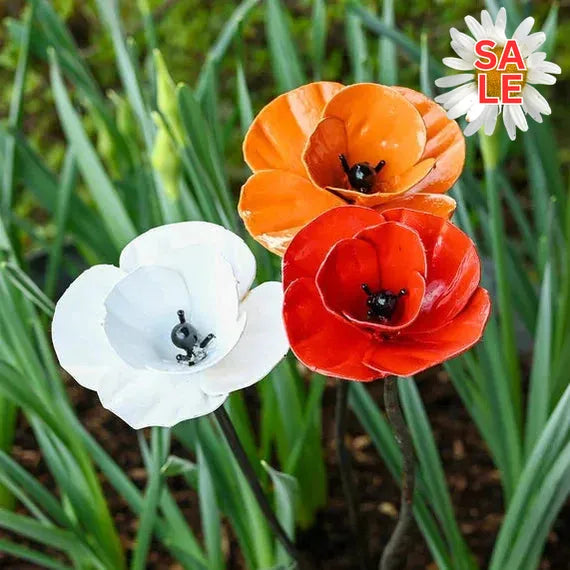 Recycled Metal Flowers