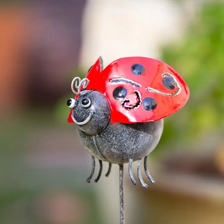 Metal Ball Creature Garden Stake / Pot Stake