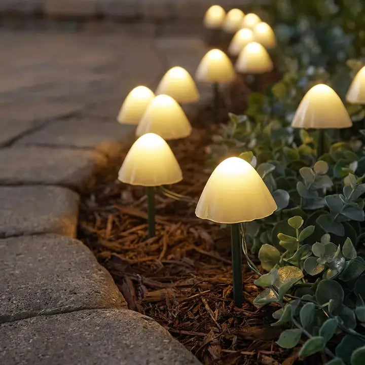 Solar Mushroom Lights | 10 in 1