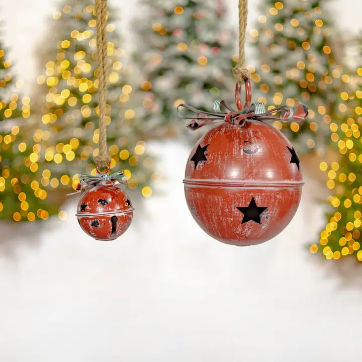 Assorted Style Hanging Christmas Bells- 9Pc