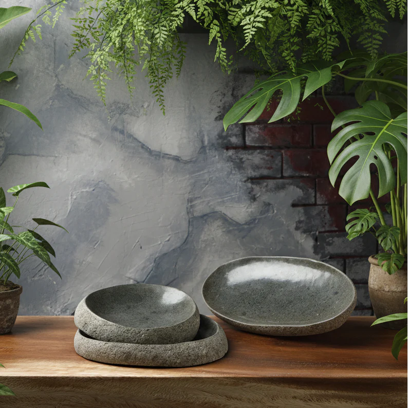 River Stone Dish