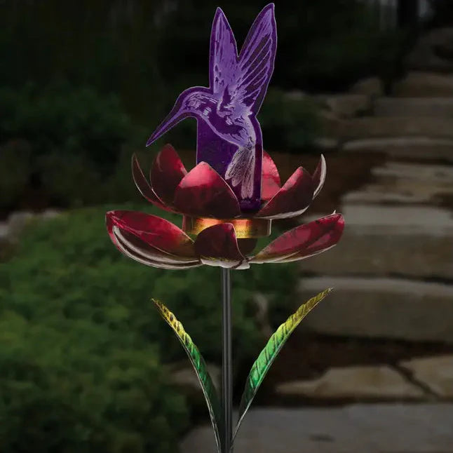 Illusion Solar Spinner Stakes - Hummingbird