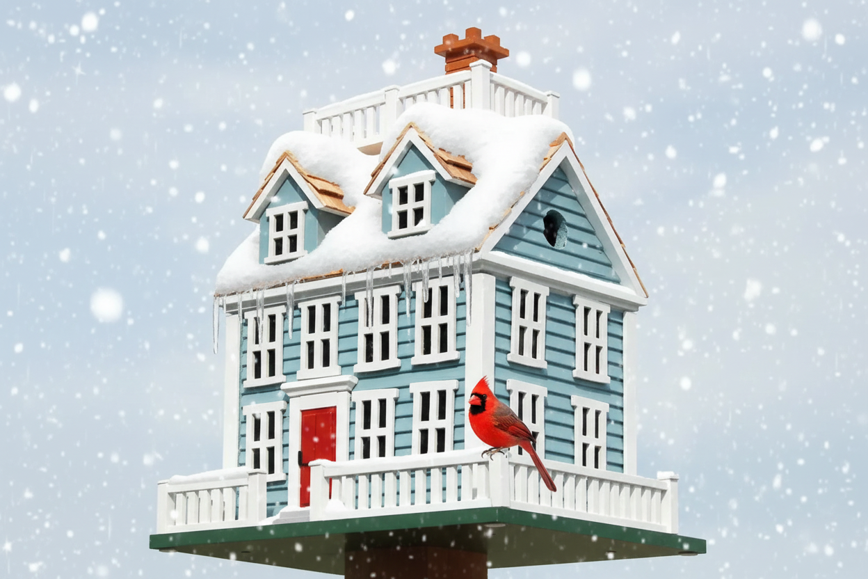 Nantucket Colonial Bird House