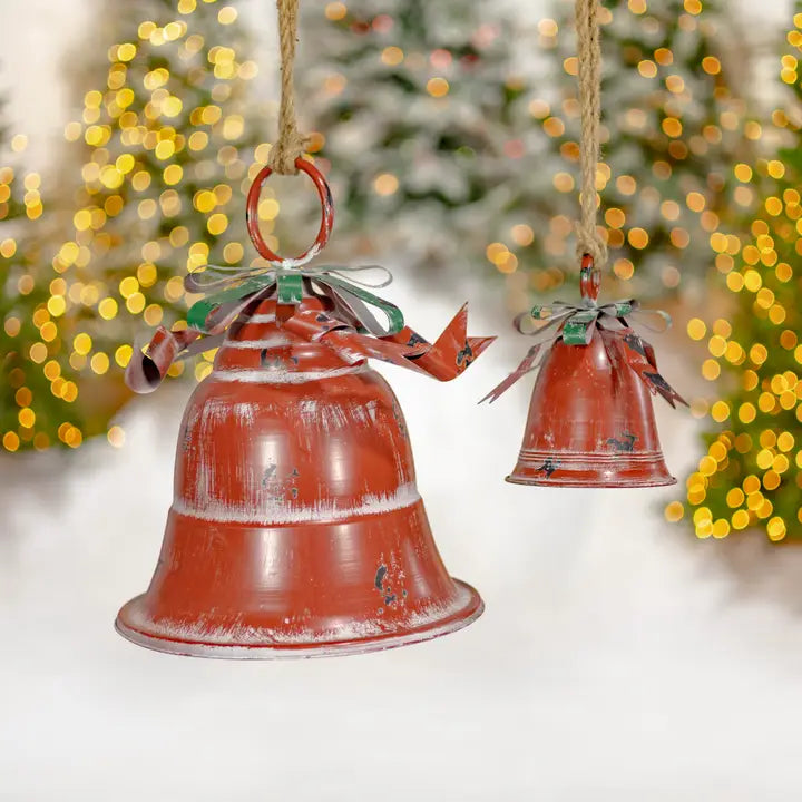 Assorted Style Hanging Christmas Bells- 9Pc