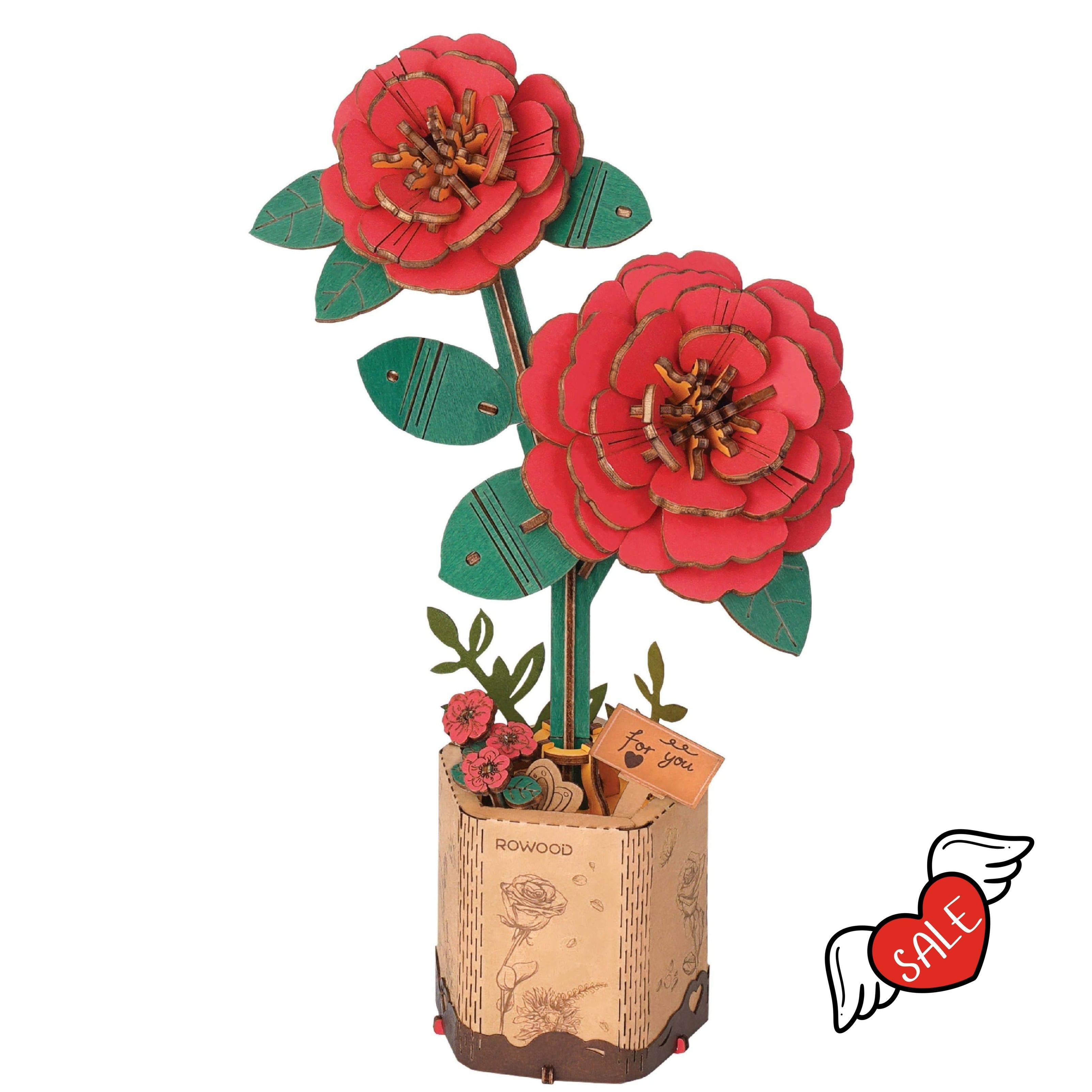 3D Wooden Flower Puzzles