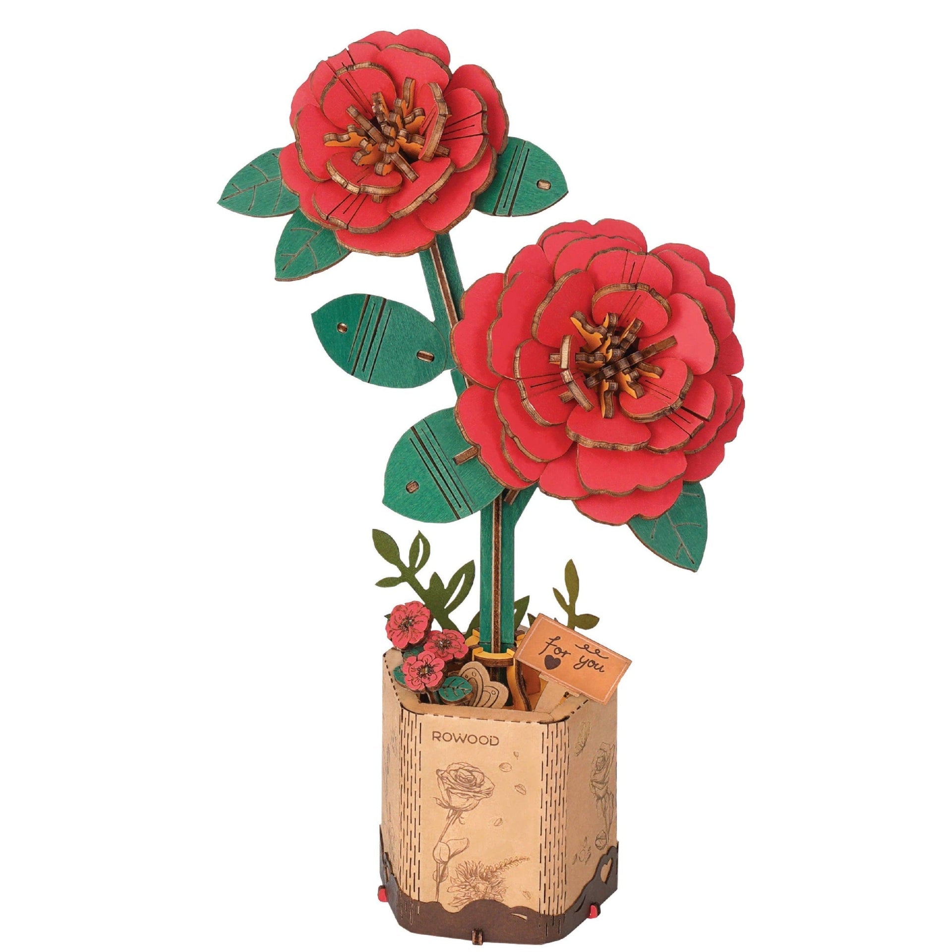 3D Wooden Flower Puzzles