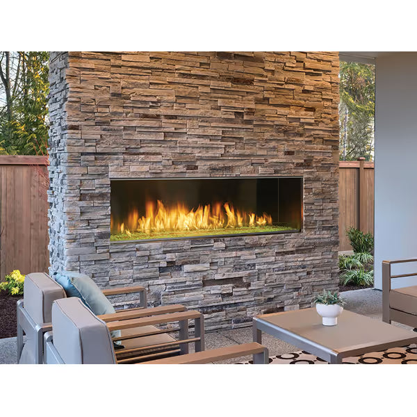 Majestic 60" Lanai Single-Sided Linear Outdoor Gas Fireplace with IntelliFire Ignition