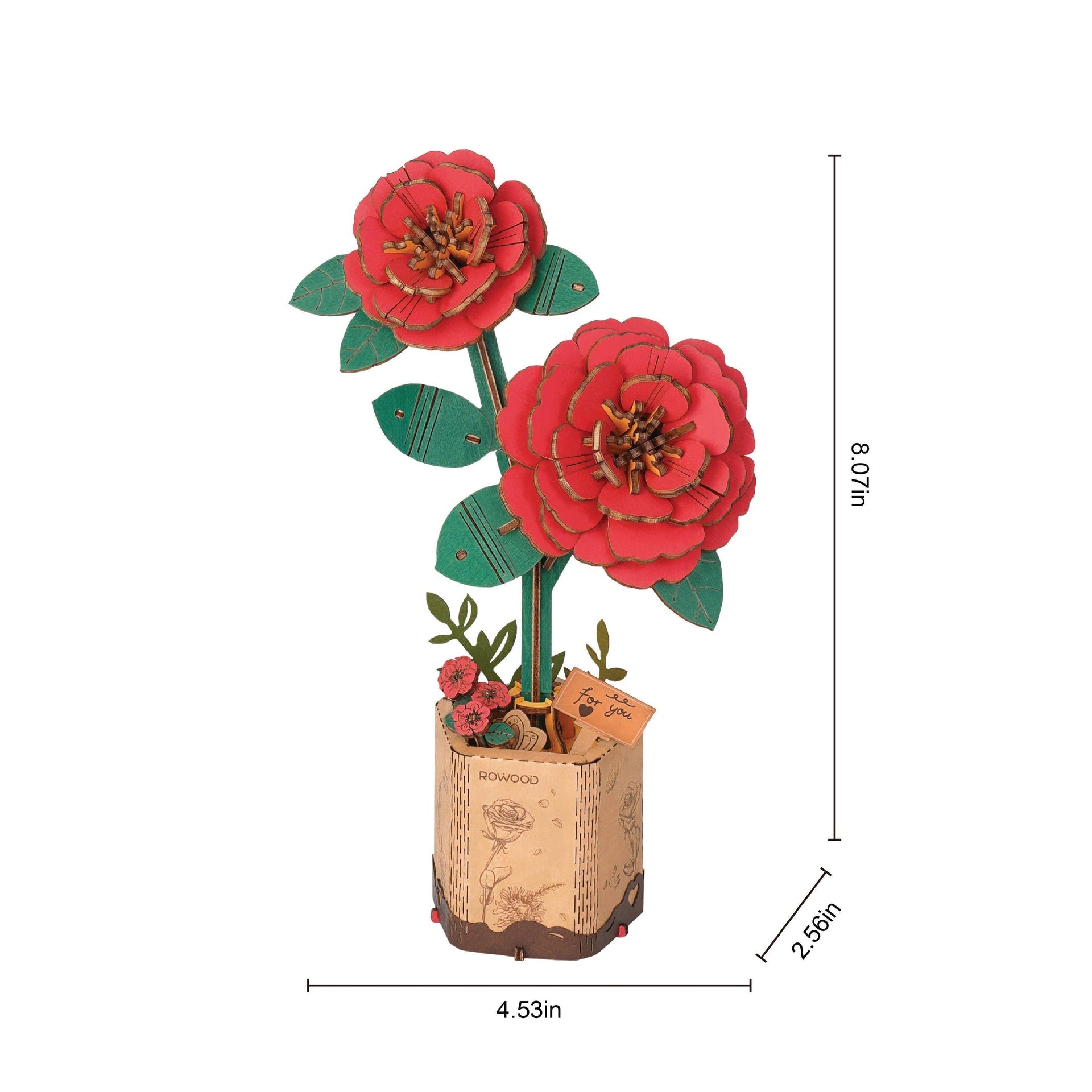 3D Wooden Flower Puzzles