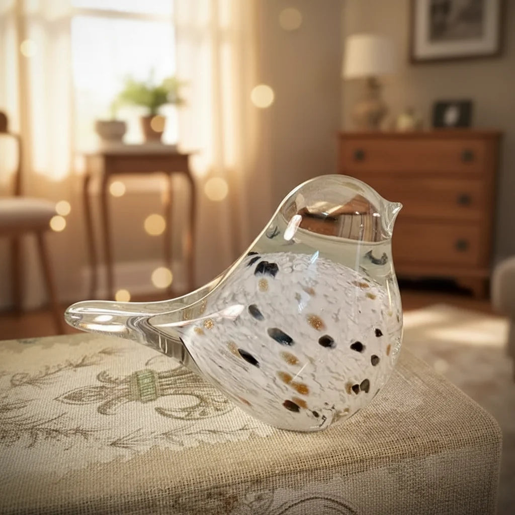 Chickadee Glass Birds
