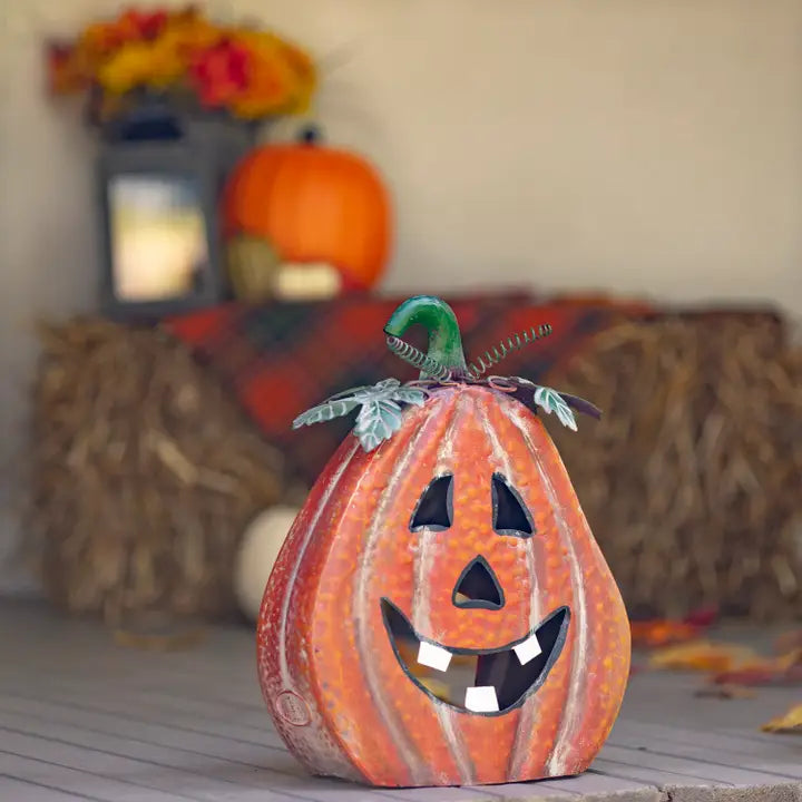 Metal Jack-O-Lantern Decorations- 3PC/Set