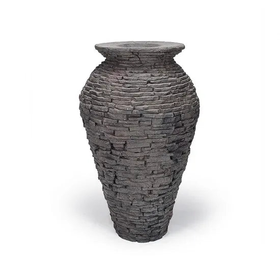 Small Stacked Slate Urn